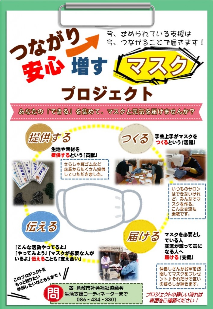 つながり安心増すマスクプロジェクトチラシ